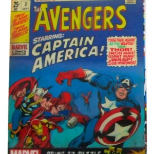 puzzle diseño cómics vintage efecto 3d