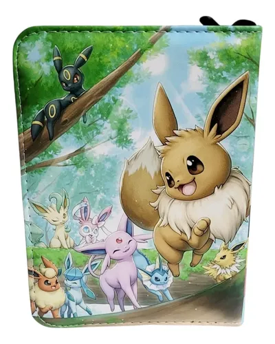 carpeta con cierre para 400 cartas eevee evoluciones carpeta con cierre para 400 cartas eevee evoluciones