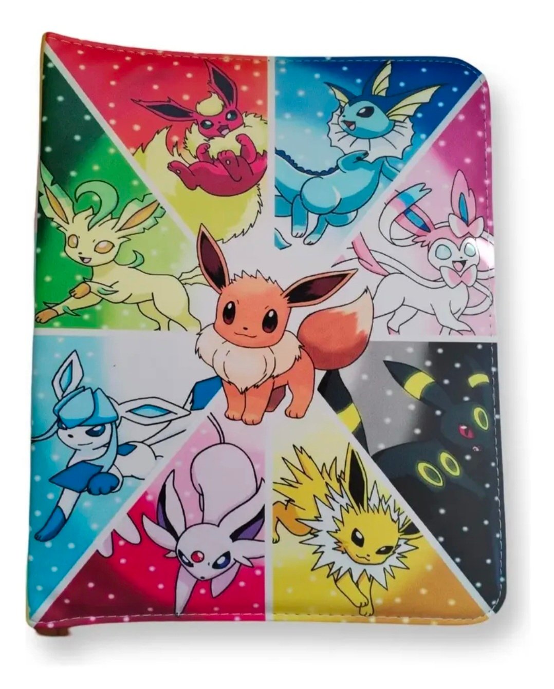 carpeta con cierre para 400 cartas eevee evoluciones carpeta con cierre para 400 cartas eevee evoluciones