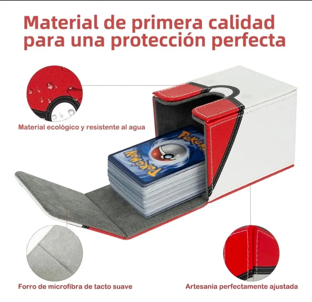 porta mazo diseño pokeball +100 porta mazo diseño pokeball +100