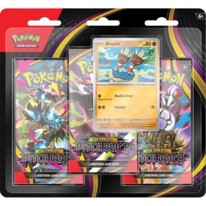 pokémon pitch black 3 pack blister [inglés]