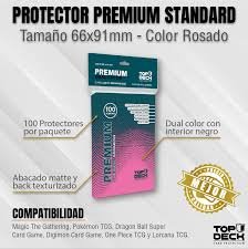 protectores rosa premium topdeck standard 66x91mm protectores rosa premium topdeck standard 66x91mm
