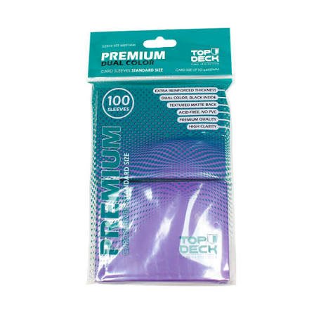 protectores morado premium topdeck standard 66x91mm protectores morado premium topdeck standard 66x91mm