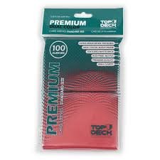 protectores rojos premium topdeck standard 66x91mm protectores rojos premium topdeck standard 66x91mm