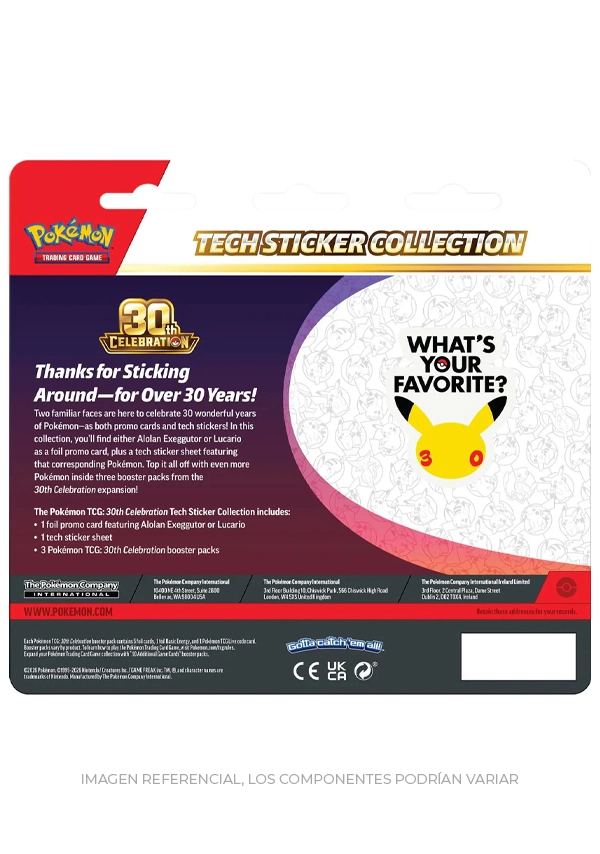 pokemon tcg 30th celebration tech sticker collection lucario ing 3 pokemon tcg 30th celebration tech sticker collection lucario ing 3